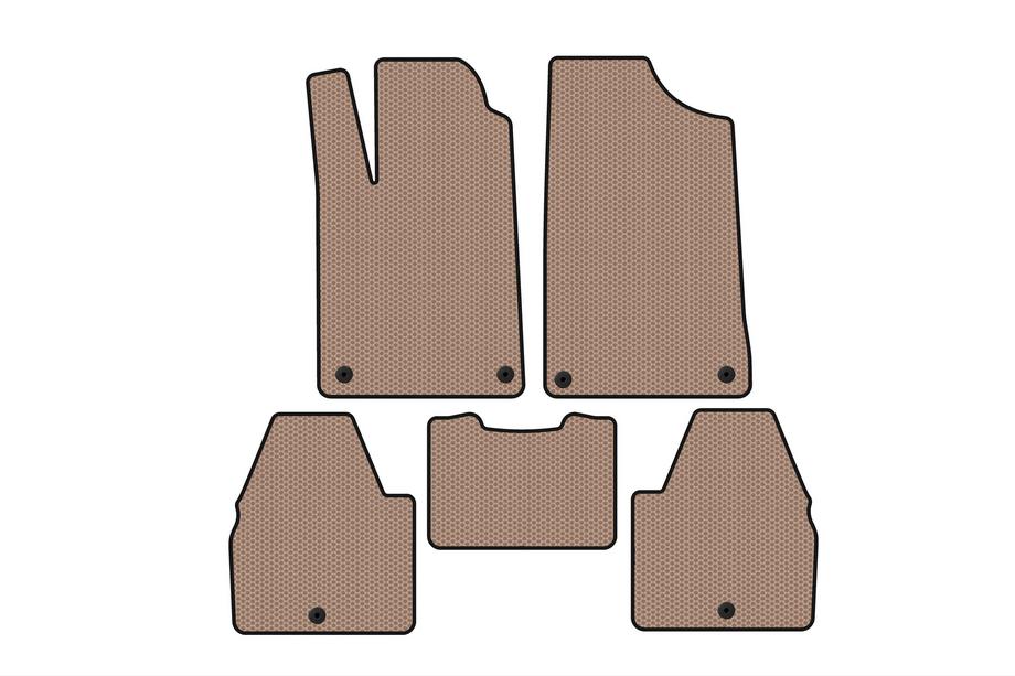 Peugeot 607 1999-2010 Gummimatten Carsuit (SD, beige) Image