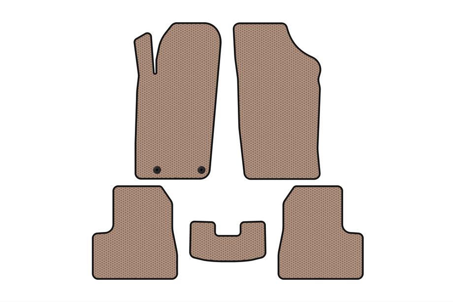 Peugeot 206 1998-2024 Gummimatten Carsuit (2009-2013, Beige) Image