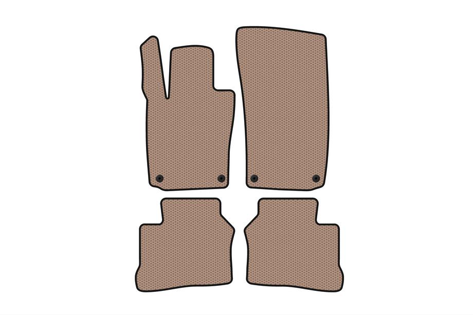 Porsche Panamera 2009-2016 Gummimatten Carsuit (2009-2013, Coupe, 4-turig, beige) Image