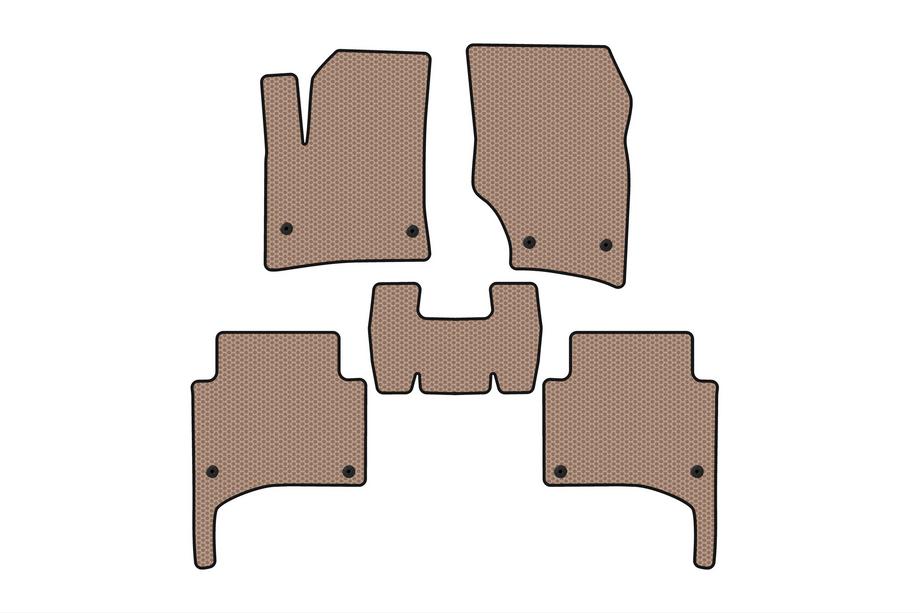 Porsche Cayenne 2003–2010 Gummimatten Carsuit (Beige) Image