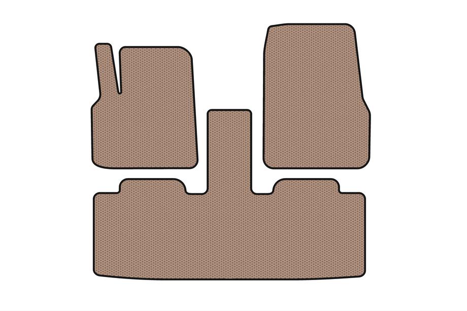 Renault Espace 2002-2014 Gummimatten Carsuit (2 Reihen, 7-Sitzer, beige) Image