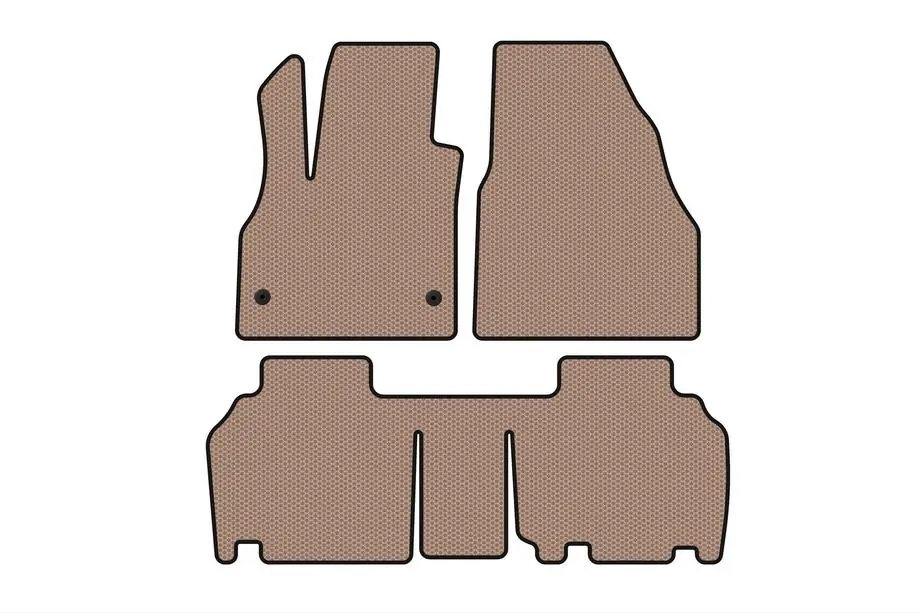 Renault Kangoo 2008–2020 Gummimatten Carsuit (2 Reihen, 5-türig/7-sitzig, beige) Foto 1