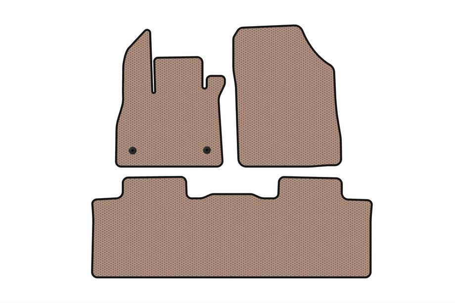 Renault Espace 2014- Gummimatten Carsuit (5-Sitzer, beige) Image