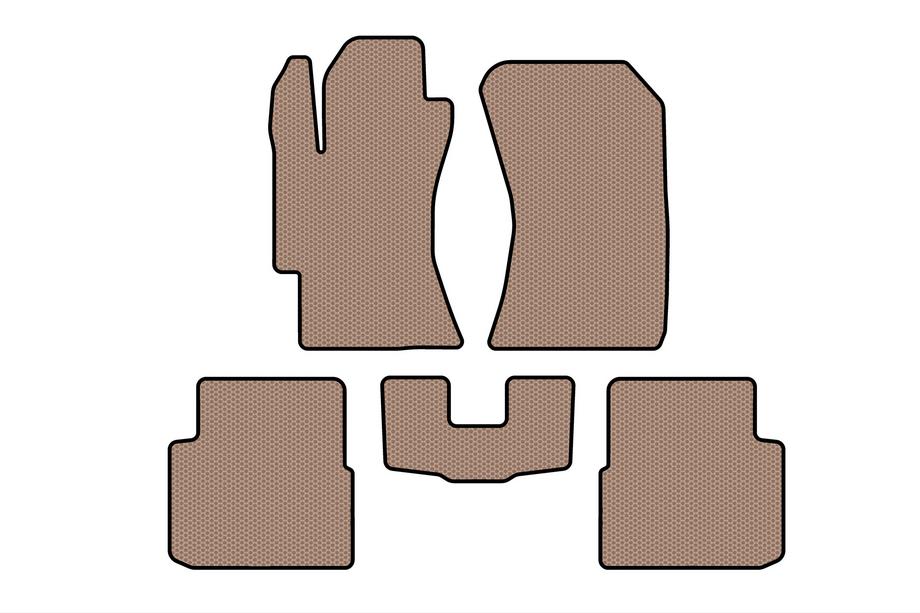 Subaru Impreza 2007-2011 Gummimatten Carsuit (HB, beige) Image