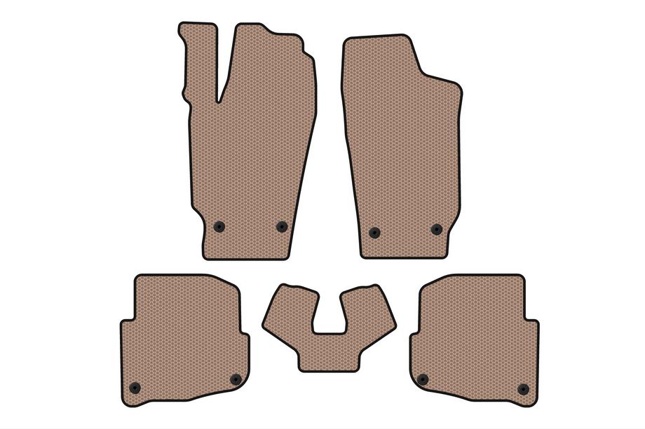 Skoda Fabia 2000-2007 Gummimatten Carsuit (SD, beige) Image