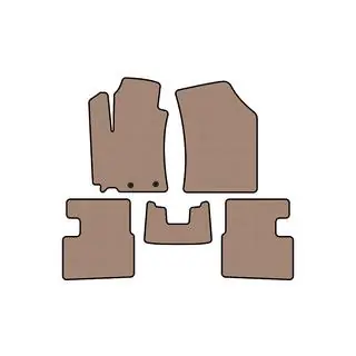 Gummimatten Carsuit (HB, 5-türig, beige)