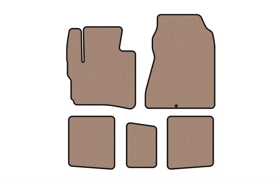 Toyota IQ 2008-2015 Gummimatten Carsuit (HB, beige) Image