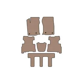 Gummimatten Carsuit (3 Reihen, 2014-2024, 7-Sitzer, beige) Foto 1