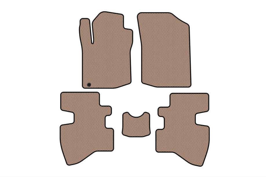 Toyota Aygo 2007-2014 Gummimatten Carsuit (2007-2009, HB, 3-Türer, beige) Foto 1