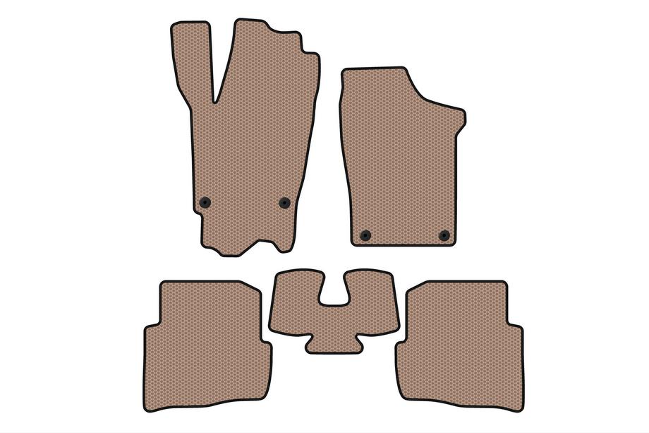 Volkswagen Fox 2003-2021 Gummimatten Carsuit (HB, 3-Türer, beige) Image