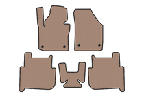 Volkswagen Touran 2003-2010 Gummimatten Carsuit (2 Reihen, 2006-2010, 7-Sitzer, beige) Foto 1