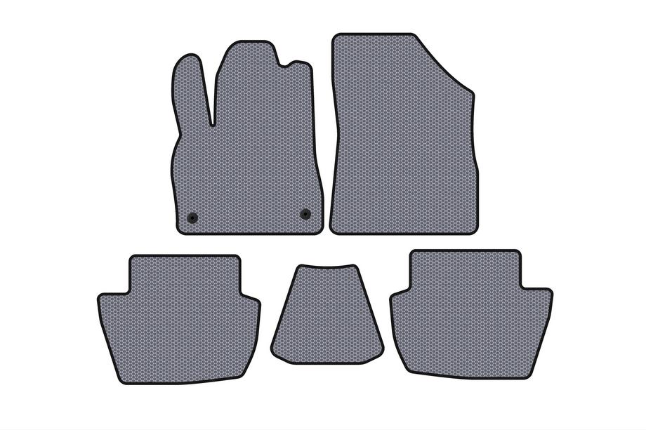 Citroen DS-5 2011-2015 Gummimatten Carsuit (HB, Hybrid/Automatik, grau) Image
