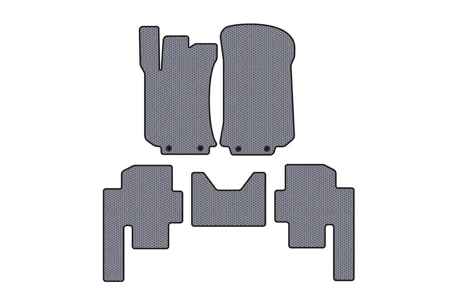 Mercedes R-class W251 2005-2017 Gummimatten Carsuit (2 Reihen, Grau) Image