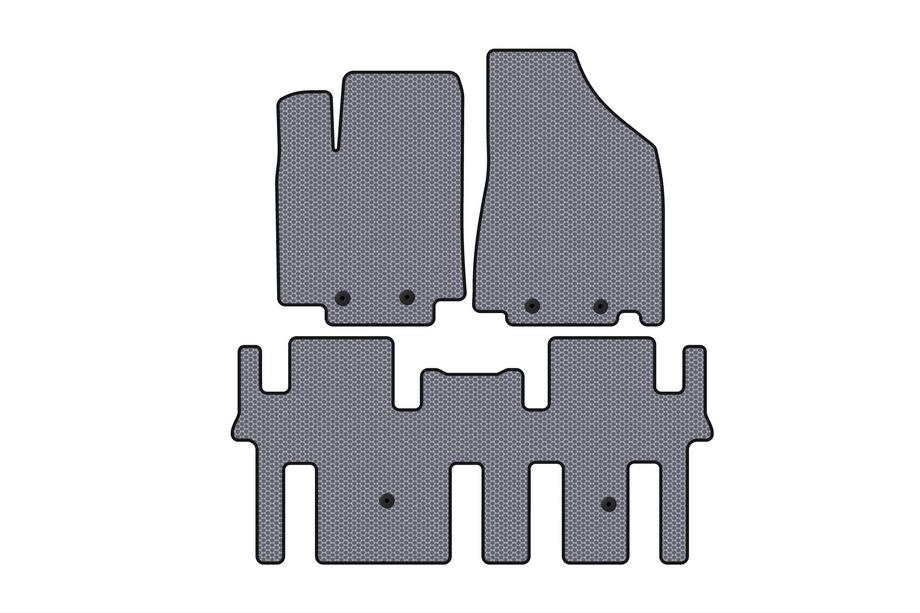 Nissan Pathfinder R52 2012-2021 Gummimatten Carsuit (2 Reihen, Grau) Image