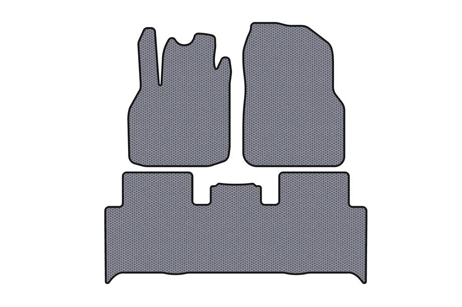 Renault Scenic/Grand 2003-2009 Gummimatten Carsuit (2 Reihen, Grau) Image