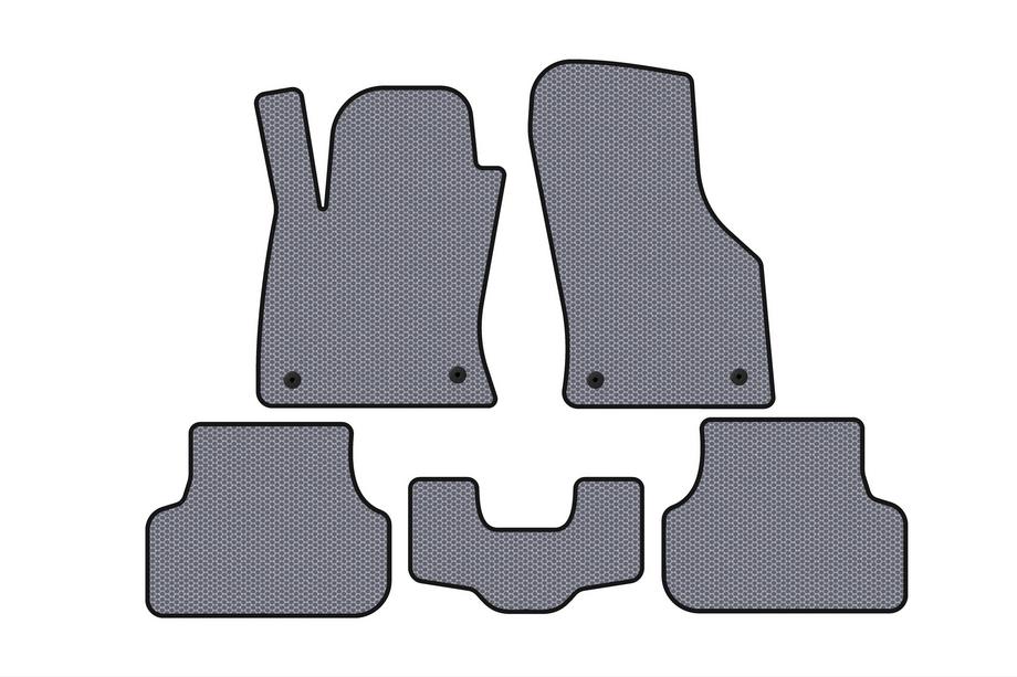 Seat Leon 2013-2020 Gummimatten Carsuit (2013-2016, SW, grau) Image