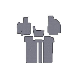 Gummimatten Carsuit (2 Reihen, 6-Sitzer, grau) Toyota Previa 2006-2019 Foto 1