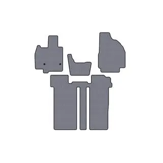 Gummimatten Carsuit (2 Reihen, 6-Sitzer, grau)