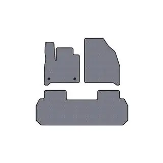 Gummimatten Carsuit (2 Reihen, Grau)