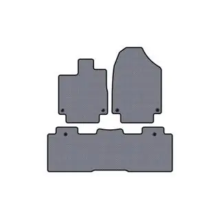 Gummimatten Carsuit (2 Reihen, Grau)