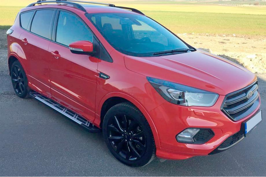 Ford Kuga/Escape 2013-2019 Seitenschweller Sunrise (2 Stk., Aluminium) Mit Zierleisten an den Türen Foto 2