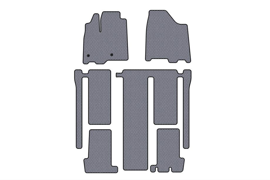 Toyota Sienna 2010-2020 Gummimatten Carsuit (3 Reihen, grau) Image