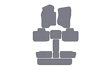 Cadillac Escalade 2007-2014 Gummimatten Carsuit (3 Reihen, grau) Foto 1