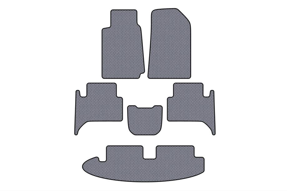 Chevrolet Trailblazer 2012-2019 Gummimatten Carsuit (3 Reihen, grau) Image
