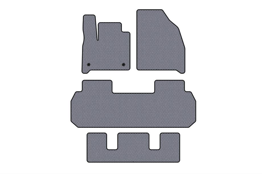 Chevrolet Traverse 2017- Gummimatten Carsuit (3 Reihen, grau) Image