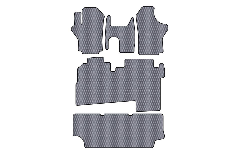 Hyundai H200, H1, Starex 1998-2007 Gummimatten Carsuit (2004-2007, 3 Reihen, 8-Sitzer, grau) Image