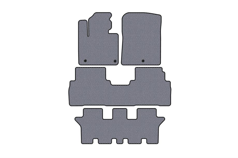 Kia Sorento III UM 2014-2020 Gummimatten Carsuit (3 Reihen, 7-Sitzer, grau) Image