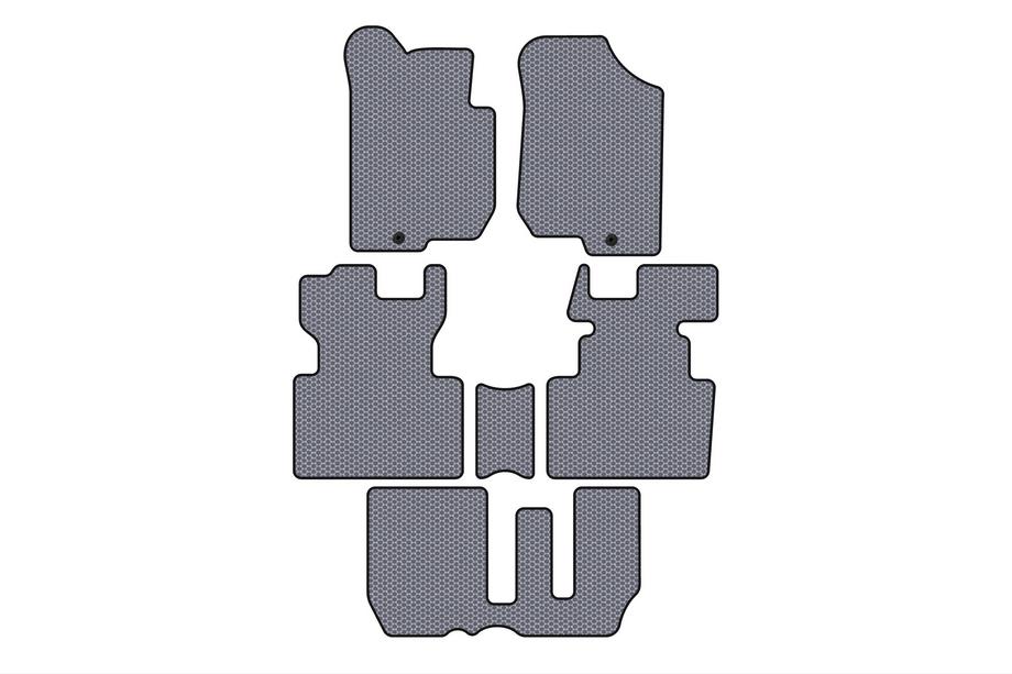 Kia Carens 1999-2012 Gummimatten Carsuit (2006-2012, 3 Reihen, 7-Sitzer, grau) Image