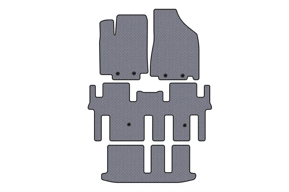 Nissan Pathfinder R52 2012-2021 Gummimatten Carsuit (3 Reihen, grau) Image