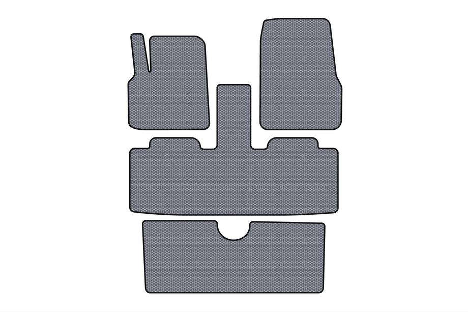 Renault Espace 2002-2014 Gummimatten Carsuit (3 Reihen, 7-Sitzer, grau) Image