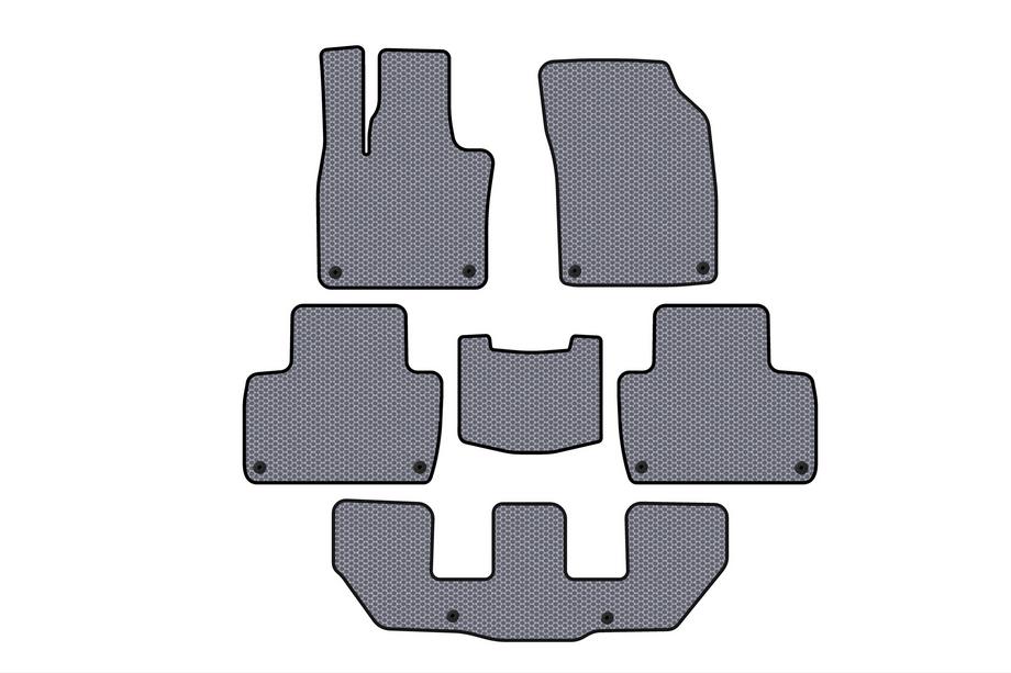 Volvo XC90 2015- Gummimatten Carsuit (3 Reihen, grau) Image