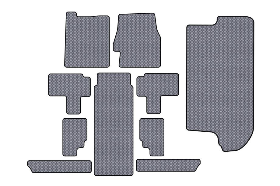 Kia Carnival 2002-2013 Gummimatten Carsuit (Komplettset, Grau) Image