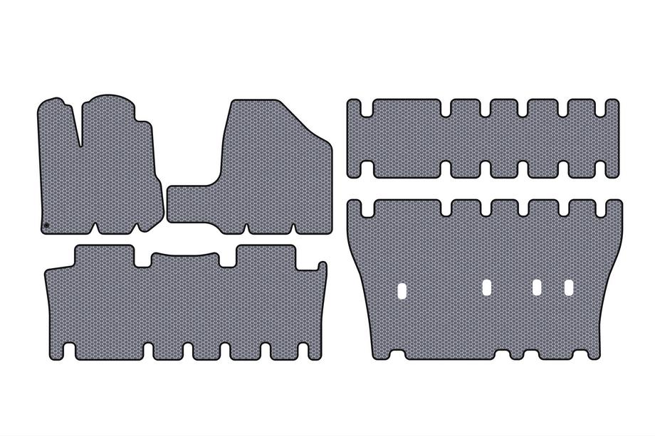 Toyota Sienna 2003-2009 Gummimatten Carsuit (3 Reihen, grau) Image