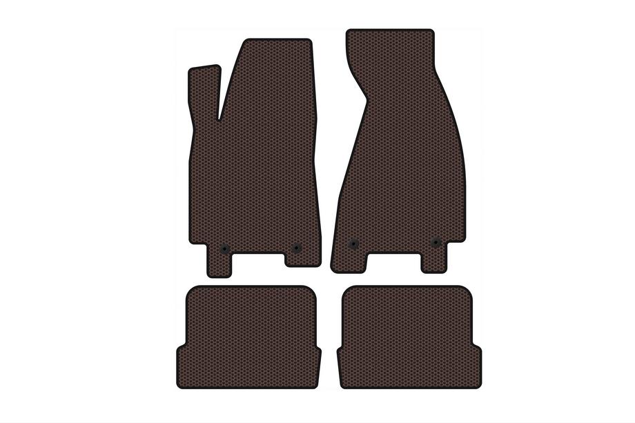Audi 80/90 1987-1996 Gummimatten Carsuit (1991-1996, Coupe, braun) Image