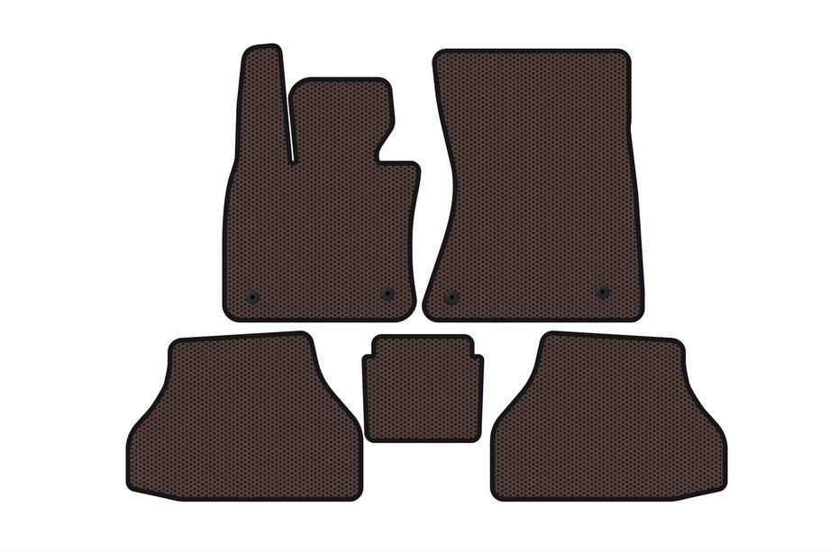 BMW X6 E71 2008–2014 Gummimatten Carsuit V-2 (Braun) Image