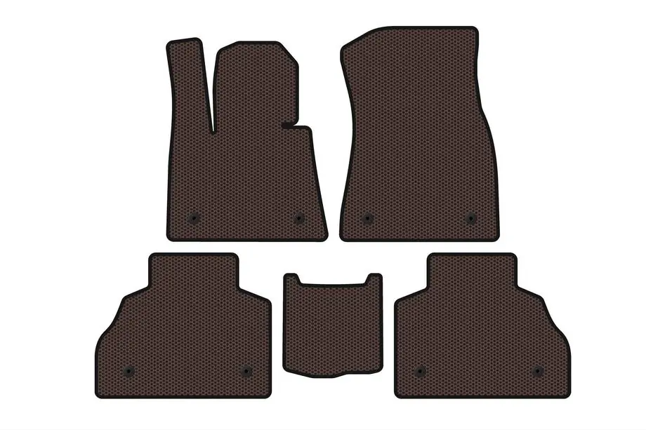 BMW X7 G07 2019- Gummimatten Carsuit (2 Reihen, braun) Image
