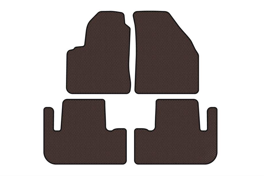 Chevrolet Tacuma/Rezzo 2000-2008 Gummimatten Carsuit (Braun) Image