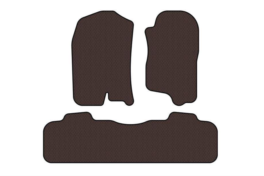 Chevrolet Tahoe 2007-2014 Gummimatten Carsuit (2 Reihen, 2007-2014, braun) Image