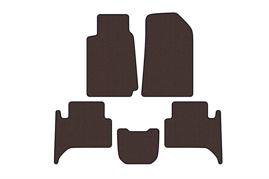 Chevrolet Trailblazer 2012-2019 Gummimatten Carsuit (2 Reihen, braun) Image