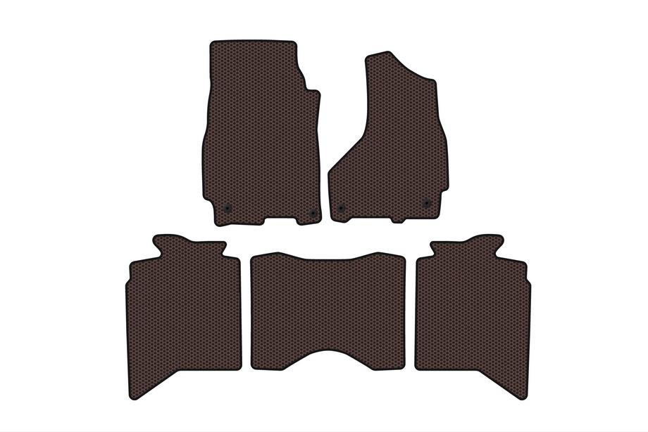 Dodge RAM (DS/DJ/D2) 2009–2024 Gummimatten Carsuit (2013+, 5-Sitzer, braun) Image