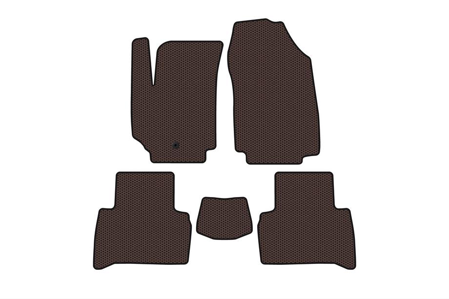 Fiat Croma 2005-2010 Gummimatten Carsuit (2007-2010, SW, braun) Image