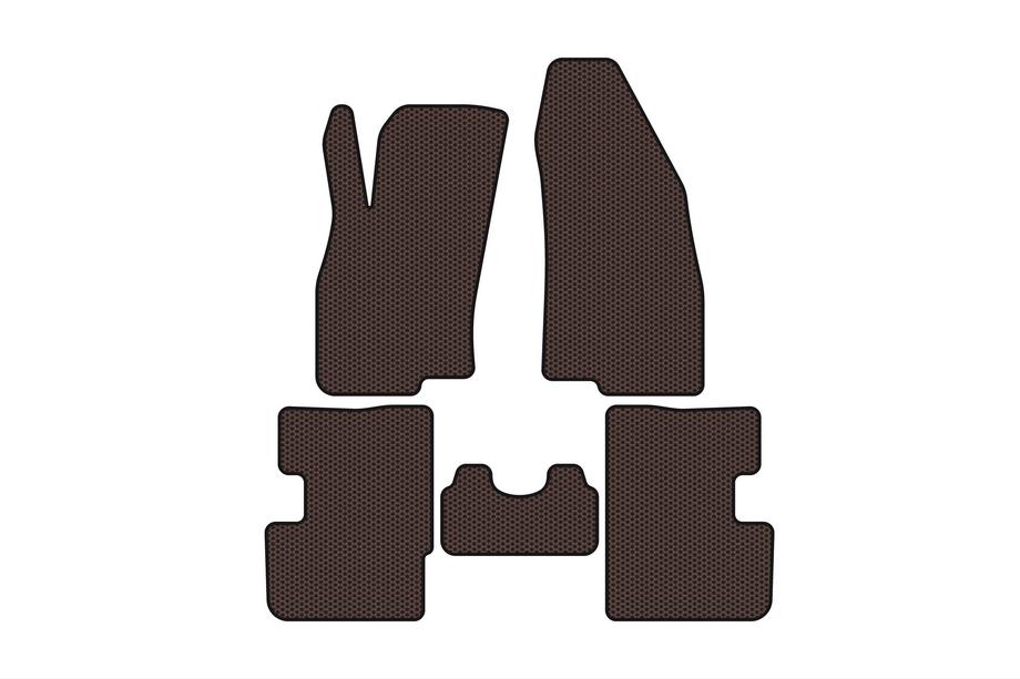 Fiat Punto Grande/EVO 2006-2018 Gummimatten Carsuit (2011-2018, HB, 3-Türer, braun) Image