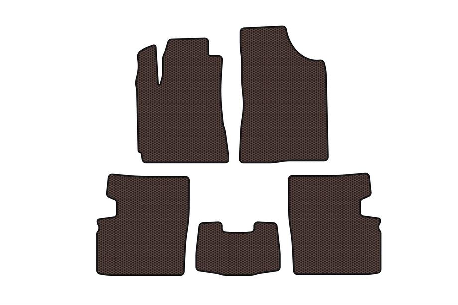 Geely Emgrand EC7 2009- Gummimatten Carsuit (2009-2014, HB, 5-türig, braun) Image