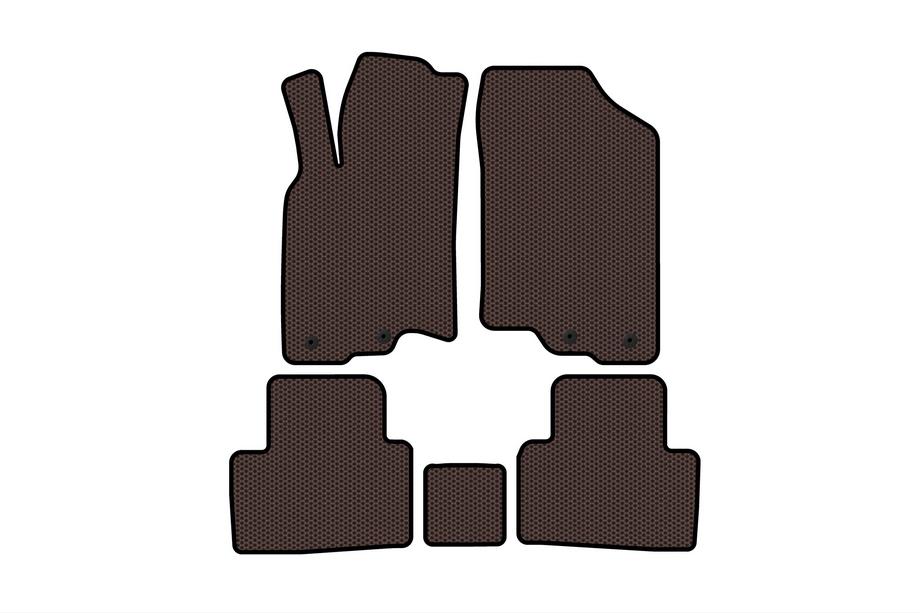 Honda Insight II 2009-2014 Gummimatten Carsuit (HB, Hybrid, braun) Image