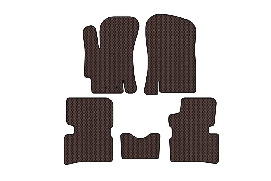Hyundai Accent 2006-2010 Gummimatten Carsuit (SD, Braun) Image