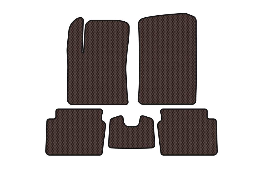 Hyundai I-10 2008-2013 Gummimatten Carsuit (HB, braun) Image